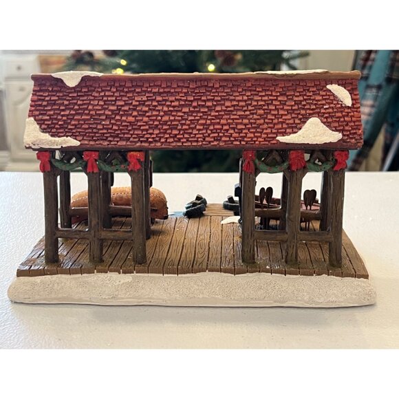 St. Nicholas Square Rapids Boat Rental Village Collection 2007 Holiday Decor - Picture 3 of 16